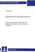Textstruktur Des Zeitungskommentars