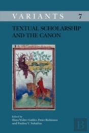 Textual Scholarship And The Canon