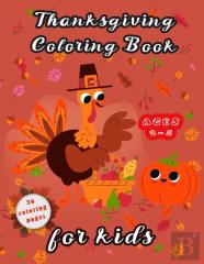 Thanksgiving Coloring Book For Kids Ages 2-5