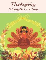 Thanksgiving Coloring Book For Teens
