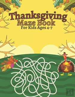 Bertrand.pt - Thanksgiving Maze Book For Kids Ages 4-7