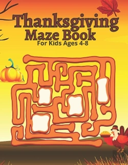 Bertrand.pt - Thanksgiving Maze Book For Kids Ages 4-8
