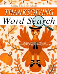 Thanksgiving Word Search Puzzle Books For Adults.