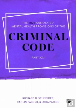 Bertrand.pt - The 2026 Annotated Mental Health Provisions Of The Criminal Code, Part Xx.1