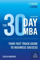 The 30 Day Mba