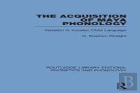 The Acquisition Of Maya Phonology
