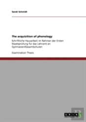 The Acquisition Of Phonology