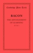 The Advancement Of Learning: Book I