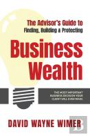 The Advisor'S Guide To Business Wealth