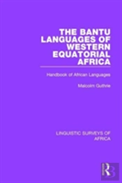 The Bantu Languages Of Western Equatorial Africa