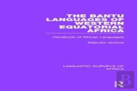 The Bantu Languages Of Western Equatorial Africa