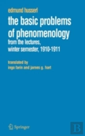 The Basic Problems Of Phenomenology
