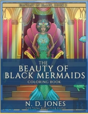 The Beauty Of Black Mermaids Coloring Book
