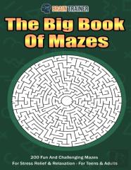 The Big Book Of Mazes 200 Fun And Challenging Mazes For Stress Relief & Relaxation - For Teens & Adults