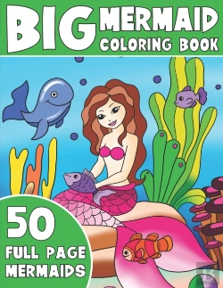 Bertrand.pt - The Big Mermaid Coloring Book: Jumbo Mer