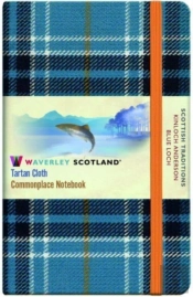 The Blue Loch Tartan: Pocket: 14 X 9cm - Waverley Scotland Tartan Cloth Commonplace Notebook/Journal