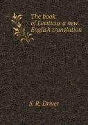The Book Of Leviticus A New English Translation