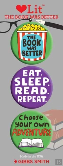Bertrand.pt - The Book Was Better 3 Badge Set