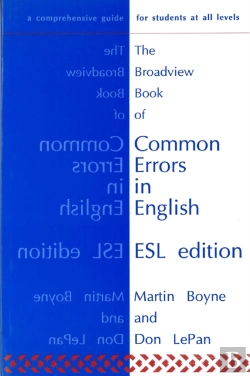 Bertrand.pt - The Broadview Book Of Common Errors In English  Esl Edition