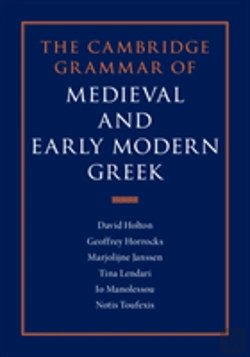 Bertrand.pt - The Cambridge Grammar Of Medieval And Early Modern Greek 4 Volume Hardback Set