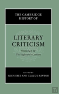 Bertrand.pt - The Cambridge History Of Literary Criticism: Volume 4, The Eighteenth Century