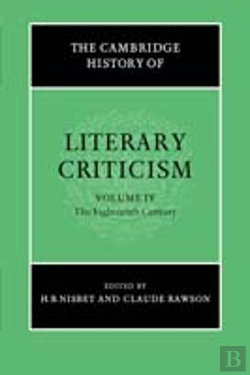 Bertrand.pt - The Cambridge History Of Literary Criticism: Volume 4, The Eighteenth Century