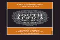 The Cambridge History Of South Africa: Volume 2, 1885â€“1994