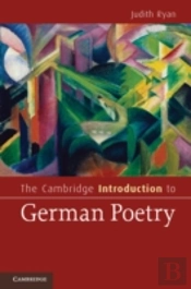 The Cambridge Introduction To German Poetry