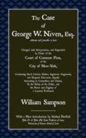 The Case Of Geoge W. Niven, Esq.