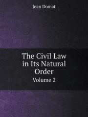 The Civil Law In Its Natural Order Volume 2