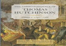 The Correspondence Of Thomas Hutchinson