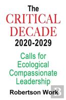 The Critical Decade 2020 - 2029
