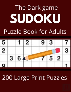 Bertrand.pt - The Dark Game Sudoku  Puzzle Book For Adults 200 Large Print Puzzles