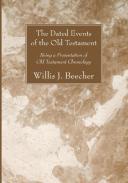 The Dated Events Of The Old Testament