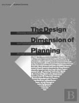 The Design Dimension Of Planning