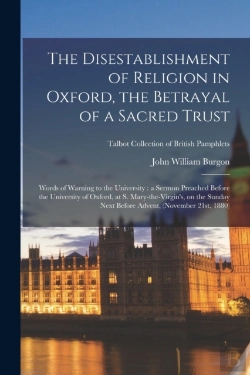 Bertrand.pt - The Disestablishment Of Religion In Oxfo