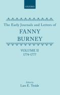 The Early Journals And Letters Of Fanny Burney: Volume Ii: 1774-1777