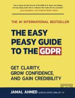 The Easy Peasy Guide To The Gdpr