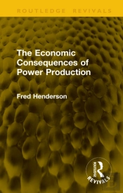 The Economic Consequences Of Power Production