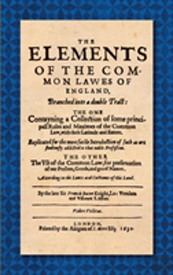 Bertrand.pt - The Elements Of The Common Laws Of England (1630)