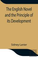 The English Novel And The Principle Of Its Development