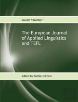 The European Journal Of Applied Linguistics And Tefl Volume 9 Number 1