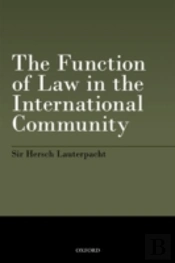 The Function Of Law In The International Community