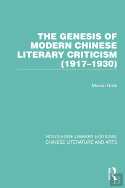 Bertrand.pt - The Genesis Of Modern Chinese Literary Criticism (1917â€“1930)