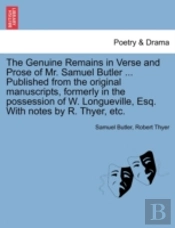 The Genuine Remains In Verse And Prose O