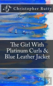The Girl With Platinum Curls & Blue Leather Jacket