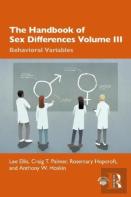 The Handbook Of Sex Differences Volume Iii Behavioral Variables