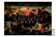 The History Of Ancient Greece