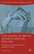 The History Of British Women'S Writing, 1500-1610