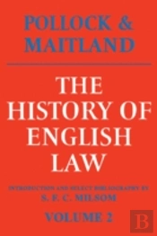 The History Of English Law: Volume 2